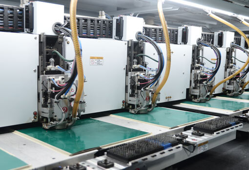 High-speed six-axis drilling machine at RF PCB Manufacturer